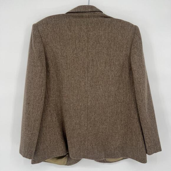 Vintage 100% Wool Blazer Womens 16W Fits US Women M/L Preppy Academia 90s - Picture 6 of 7